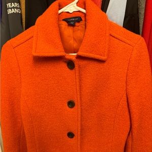 Gorgeous burnt orange Lands End women’s pea coat